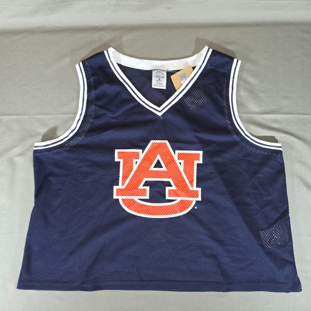 Rivalry Threads Auburn Tigers Kids XL 16/18 Navy Blue Mesh Jersey Fan Gear New
